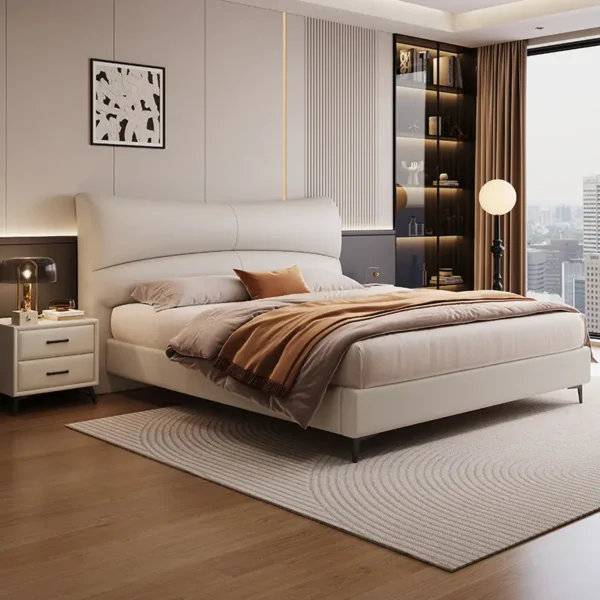 Giường Ngủ Bọc Da Cao Cấp Tựa Đầu Bo Cong Tiện Lợi - SP13885 7 giuong ngu boc da cao cap tua dau bo cong tien loi sp13885