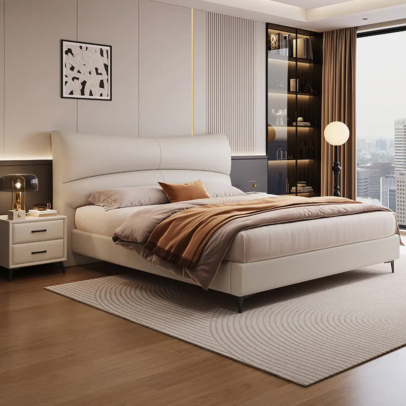 Giường Ngủ Bọc Da Cao Cấp Tựa Đầu Bo Cong Tiện Lợi - SP13885 10 giuong ngu boc da cao cap tua dau bo cong tien loi sp13885