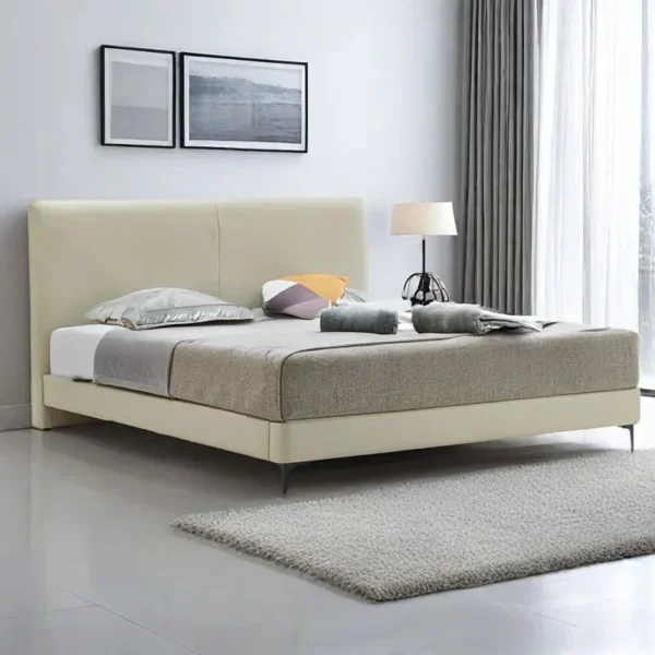 Giường Ngủ Bọc Da Cao Cấp Tựa Đầu Đơn Giản - SP13910