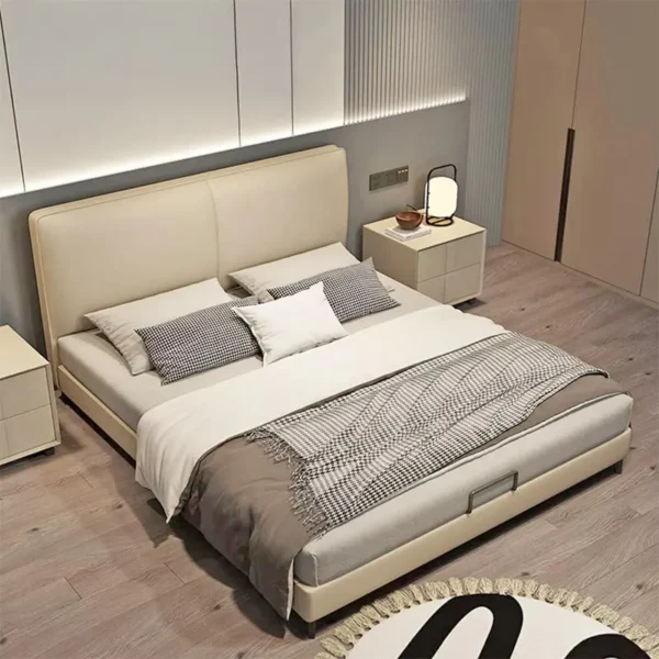 Giường Ngủ Bọc Da Chân Thấp Sang Trọng - SP14854