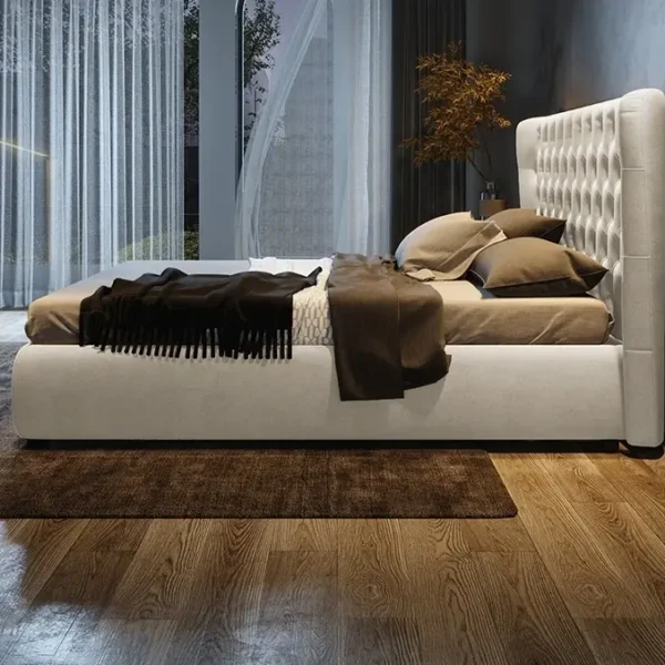 Giường Ngủ Bọc Da Đầu Giường Caro Bo Cong Thanh Lịch - SP13962 7 giuong ngu boc da dau giuong caro bo cong thanh lich sp13962 1