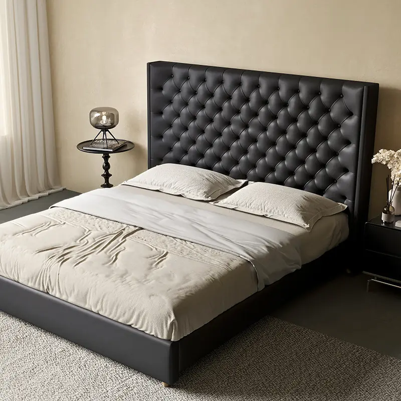 Giường Ngủ Bọc Da Đầu Giường Caro Tân Cổ Điển Sang Trọng - SP13957 10 giuong ngu boc da dau giuong caro tan co dien sang trong sp13957 1