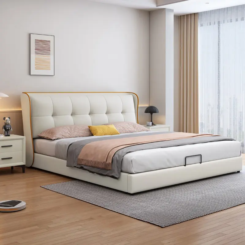 Giường Ngủ Bọc Da Hiện Đại - SP13846 1 Giường Ngủ Bọc Da Hiện Đại - SP13846