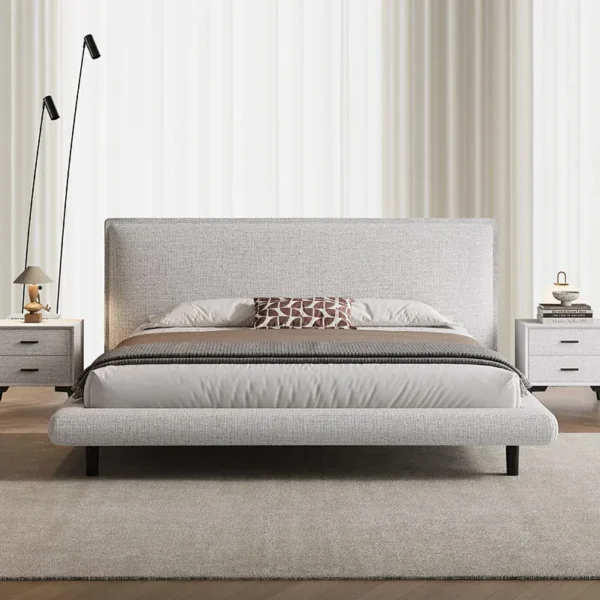 Giường Ngủ Bọc Vải Phong Cách Hàn Quốc Cao Cấp - SP14859