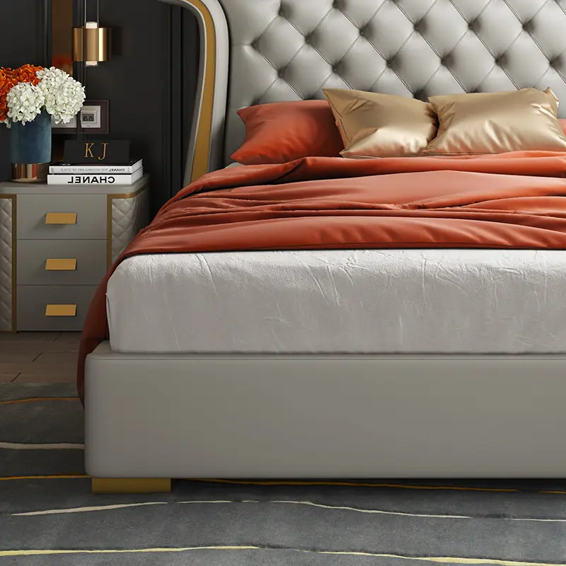 Giường Ngủ Bọc Da Tân Cổ Điển Tai Bè Chần Nút Kim Cương Sang Trọng - SP13929 10 giuong ngu boc da tan co dien tai be chan nut kim cuong sang trong sp13929 1