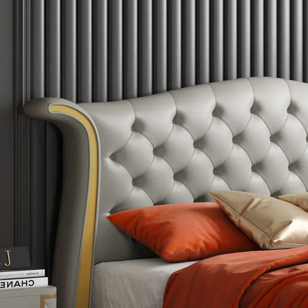 Giường Ngủ Bọc Da Tân Cổ Điển Tai Bè Chần Nút Kim Cương Sang Trọng - SP13929 6 giuong ngu boc da tan co dien tai be chan nut kim cuong sang trong sp13929 2