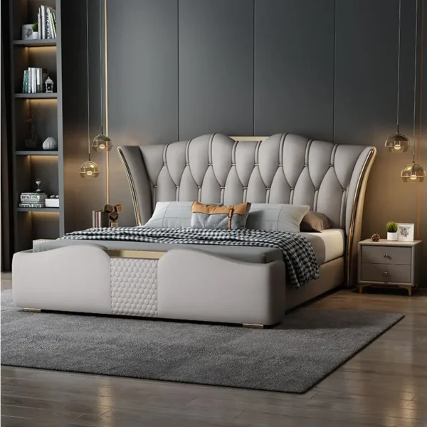 Giường Ngủ Bọc Da Tựa Đầu Hoàng Gia Cao Cấp - SP13851 7 giuong ngu boc da tua dau hoang gia cao cap sp13851 1