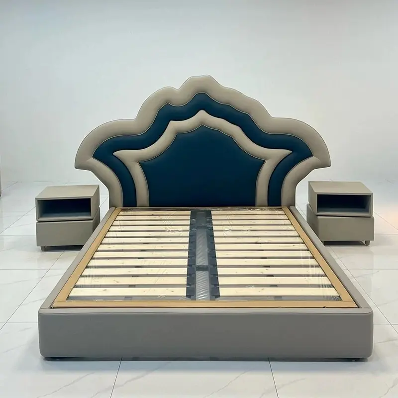 Giường Ngủ Bọc Nỉ Cao Cấp Đầu Giường Nhiều Lớp Thiết Kế Nghệ Thuật - SP14827 10 giuong ngu boc ni cao cap dau giuong nhieu lop thiet ke nghe thuat sp14827 1