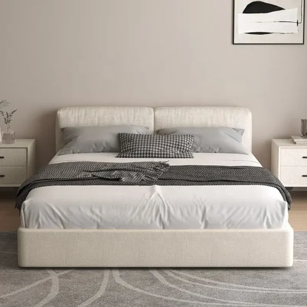 Giường Ngủ Bọc Vải Thiết Kế Hiện Đại - SP14882