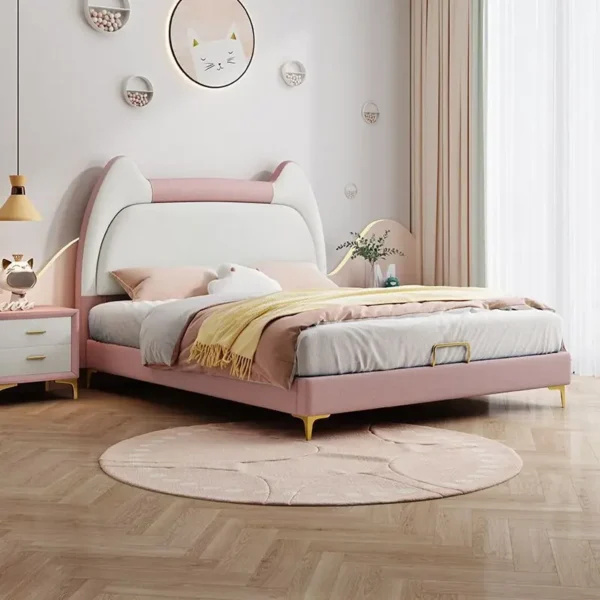 Giường Ngủ Cho Bé Tai Mèo Bọc Nệm Cao Cấp - SP14654