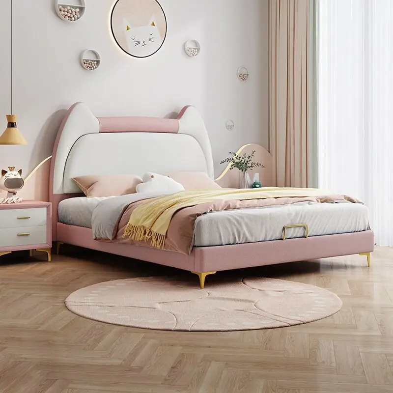 Giường Ngủ Cho Bé Tai Mèo Bọc Nệm Cao Cấp - SP14654 10 giuong ngu cho be tai meo boc nem cao cap sp14654 1