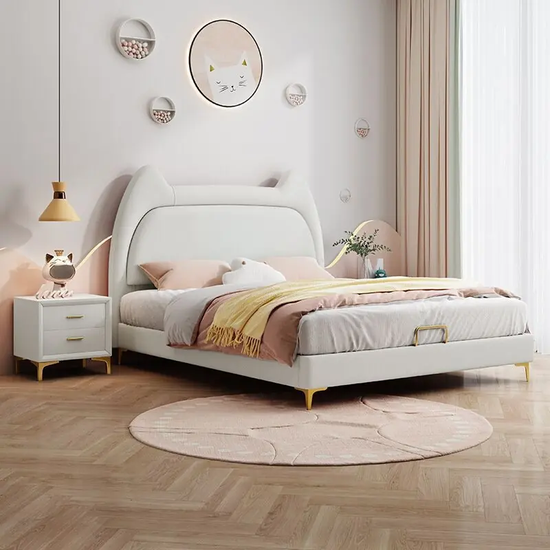 Giường Ngủ Cho Bé Tai Mèo Bọc Nệm Cao Cấp - SP14654 8 giuong ngu cho be tai meo boc nem cao cap sp14654 3