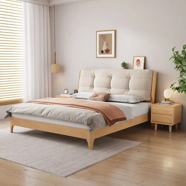 Giường Ngủ Gỗ MDF Đầu Giường Bọc Nệm Da Hiện Đại - SP12607 9 giuong ngu go mdf dau giuong boc nem da hien dai sp12607 1