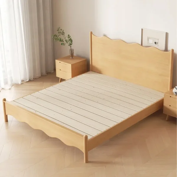 Giường Ngủ Gỗ MDF Thiết Kế Uốn Sóng Thanh Lịch - SP12617 10 giuong ngu go mdf thiet ke uon song thanh lich sp12617