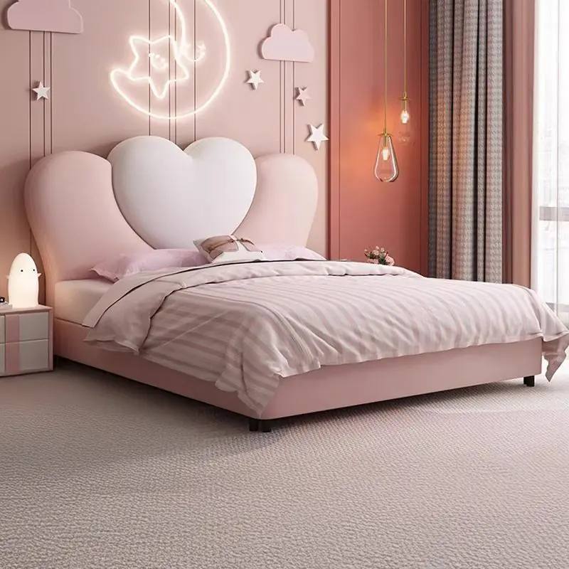 Giường Ngủ Trẻ Em Bọc Da Đầu Giường Trái Tim Cao Cấp - SP14786 8 giuong ngu tre em boc da dau giuong trai tim cao cap sp14786