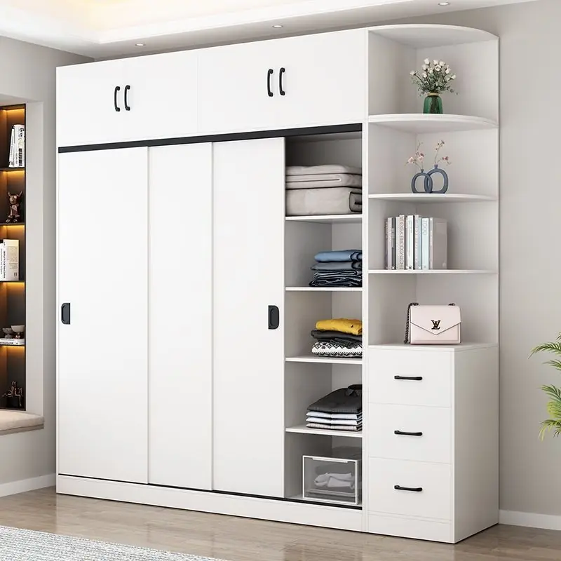 Tủ Quần Áo Cánh Lùa Hiện Đại Kèm Kệ Trang Trí Tiện Lợi - SP13936 18 tu quan ao canh lua hien dai kem ke trang tri tien loi sp13936 1