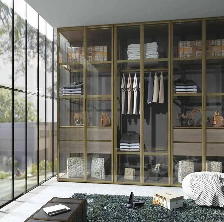 Tủ quần áo cửa kính đơn giản hiện đại - SP13967 15 tu quan ao cua kinh don gian hien dai sp13967 1