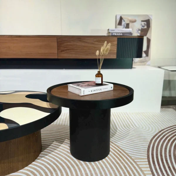 Bàn Trà Tròn Đôi Mặt Đá Phối Màu Độc Đáo Hiện Đại - SP15235 9 ban tra tron doi mat da phoi mau doc dao hien dai sp15235