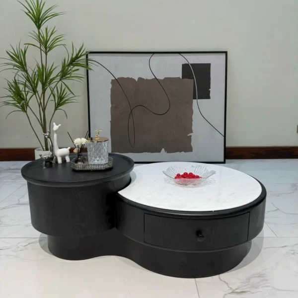 ban tra tron kep mat da phoi go cao cap sp15002 2