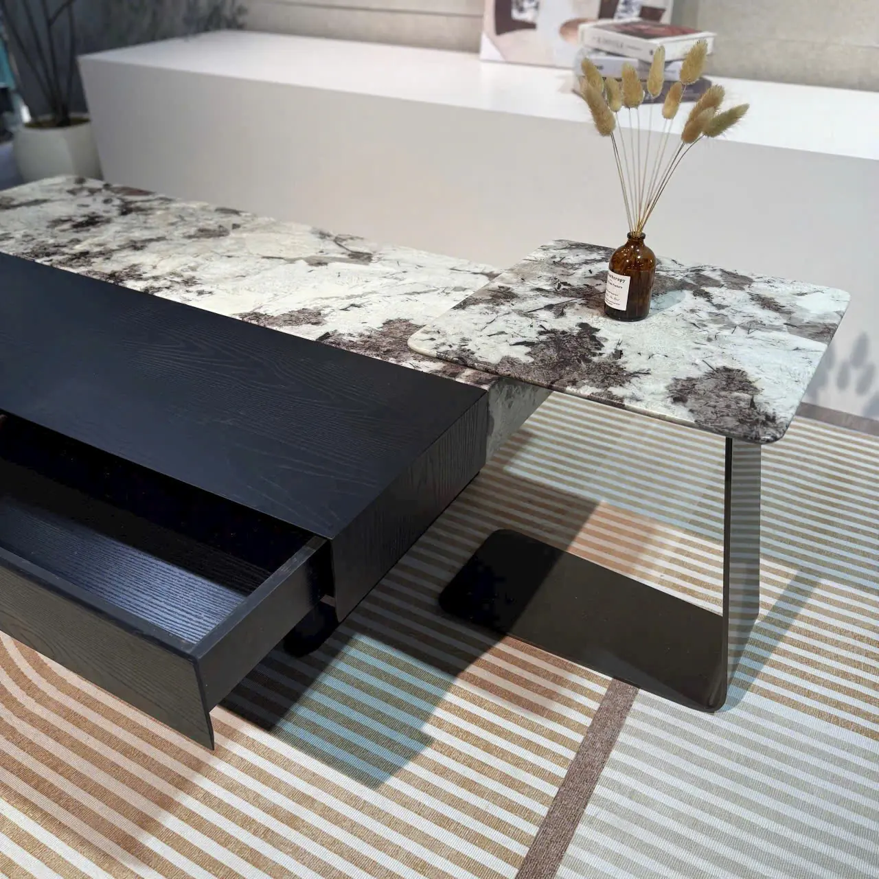 Bàn trà Vuông Đôi Mặt Đá Cao Cấp - SP14996 14 ban tra vuong doi mat da cao cap sp14996