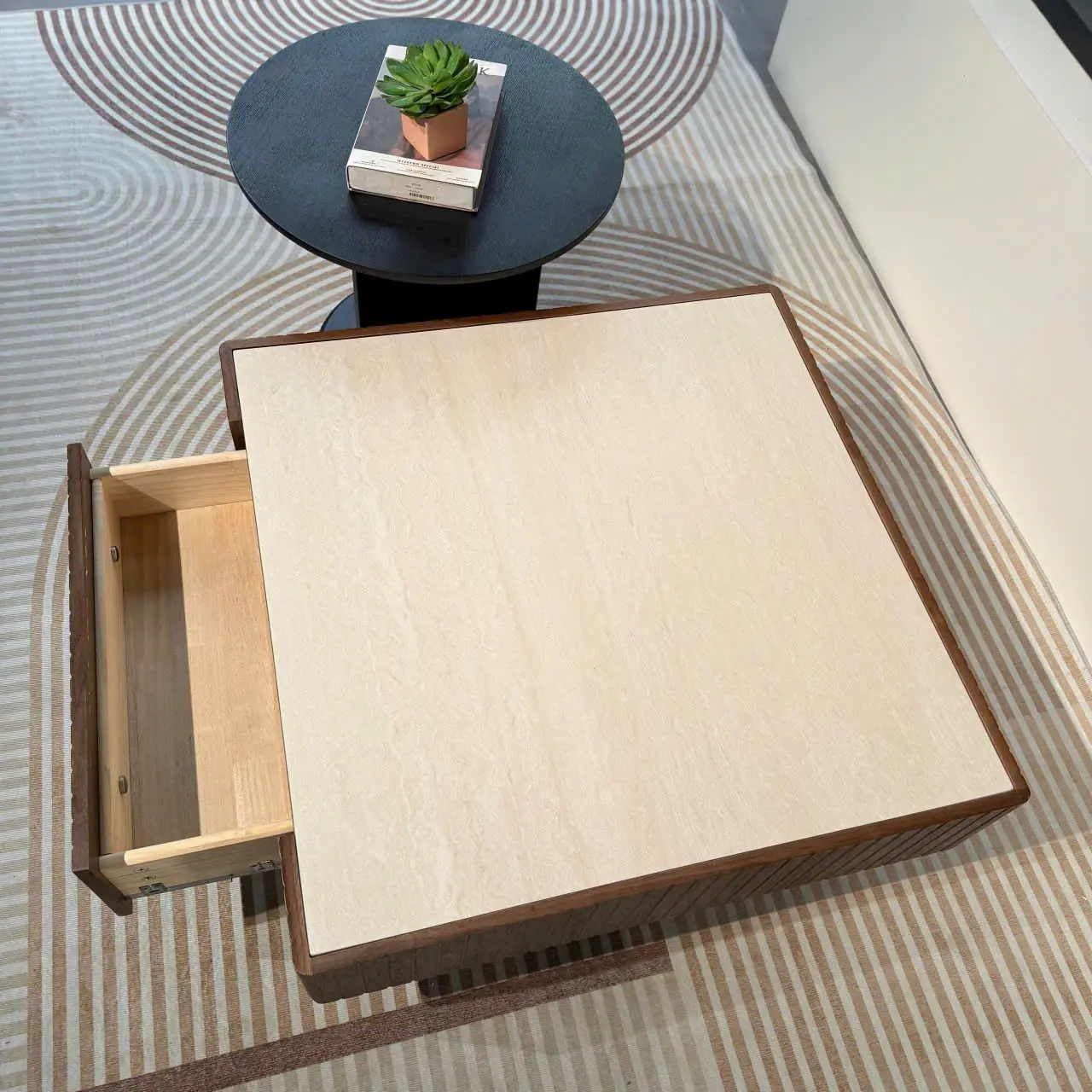 Bàn Trà Vuông Mặt Đá Hiện Đại - SP15206 8 ban tra vuong mat da hien dai sp15206 3