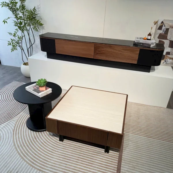 Bàn Trà Vuông Mặt Đá Hiện Đại - SP15206 7 ban tra vuong mat da hien dai sp15206