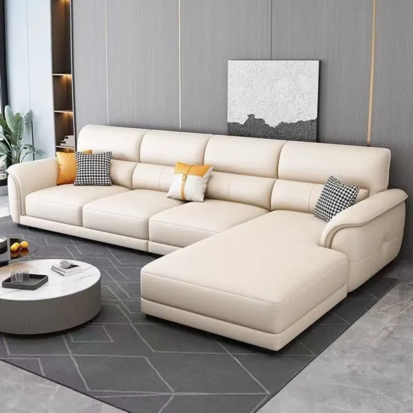 Ghế Sofa Góc Chữ L Bọc Da Hiện Đại - SP15070
