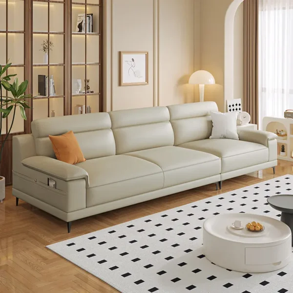 Ghế Sofa Văng Bọc Da Phong Cách Hiện Đại - Sp15351