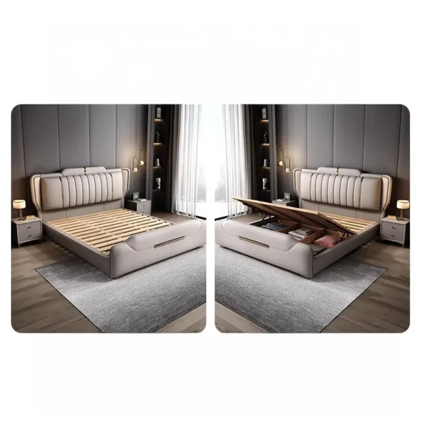 giuong ngu boc da cao cap vien vang sang trong sp12808 1