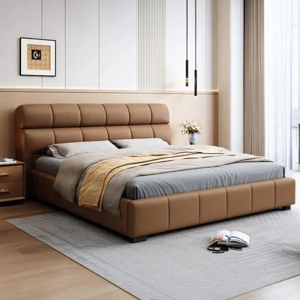 Giường Ngủ Bọc Da Chần Múi Cao Cấp - SP15162