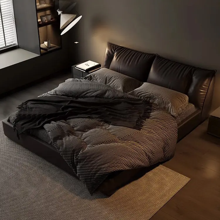 giuong ngu boc da den cao cap hien dai sp12665 2