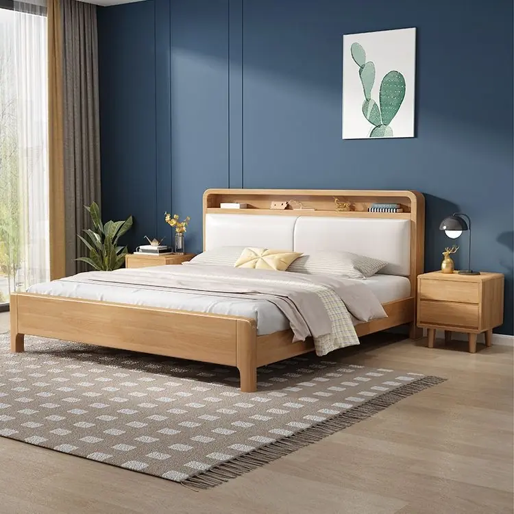 giuong ngu go mdf boc da thiet ke bo tron co ke dau giuong hien dai sp12840 2