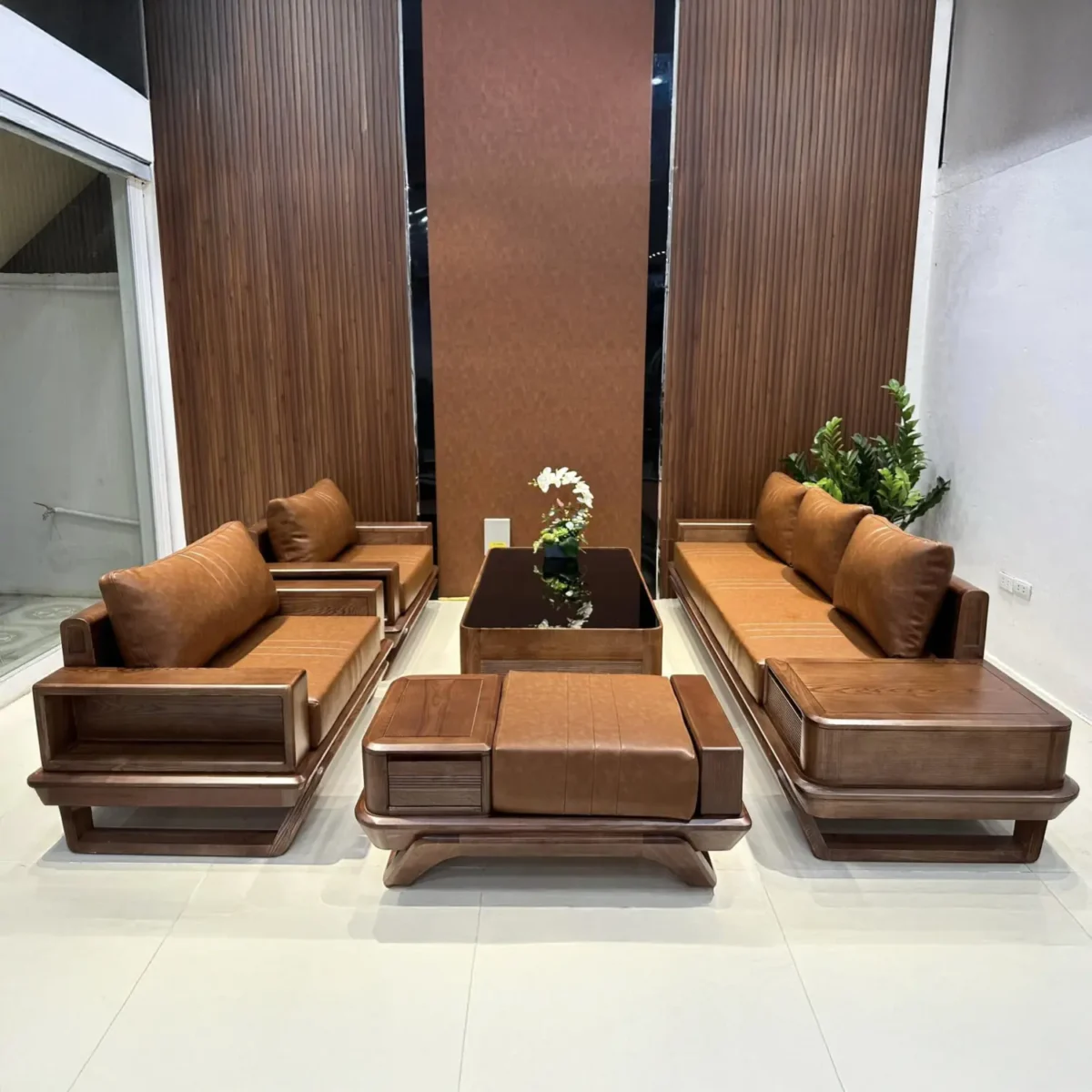 sofa go la gi vi sao sofa go luon giu phong do trong phong khach viet 6