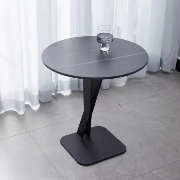 Bàn Trà Góc Sofa Mặt Đá Chân Chữ Z Hiện Đại - SP15808