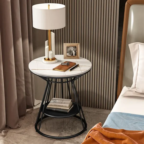 ban tra goc sofa mat da chan kim loai hien dai sp15891