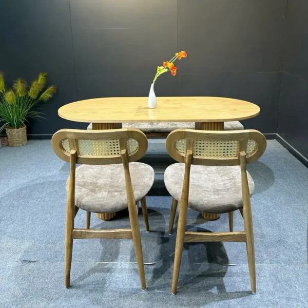 bo ban an go tan bi ghe lot nem thiet ke rustic cao cap sp15942 2