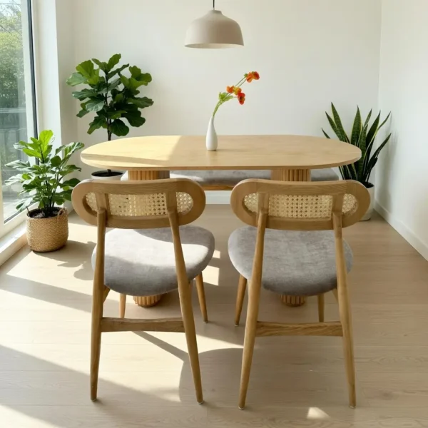 bo ban an go tan bi ghe lot nem thiet ke rustic cao cap sp15942 3