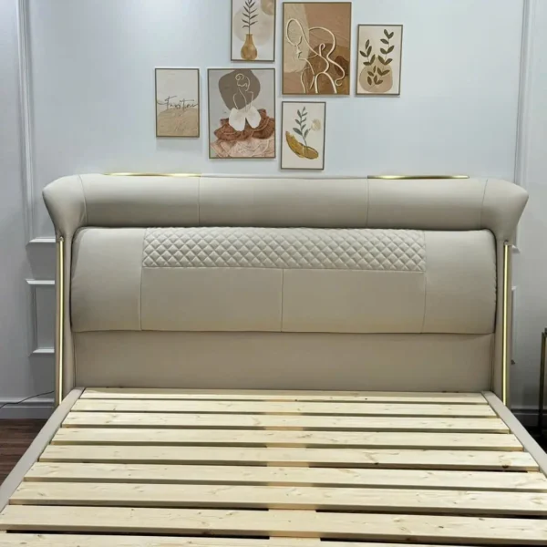 giuong ngu boc da hien dai vien kim loai cao cap sp15917 2