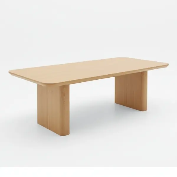 Bàn ăn gỗ tự nhiên thiết kế đơn giản hàng xuất khẩu cao cấp - SP17233