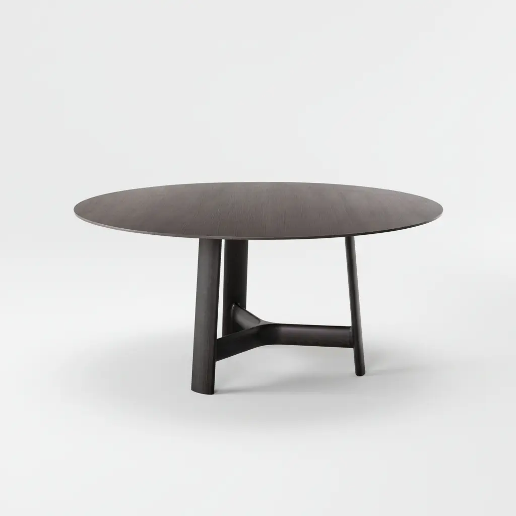 Bàn ăn tròn gỗ tự nhiên hàng xuất khẩu cao cấp - SP17224 10 ban an tron go tu nhien hang xuat khau cao cap sp17224 2