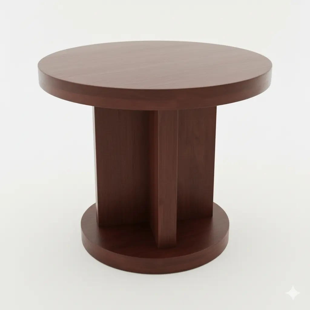 Bàn trà gỗ tròn thiết kế hình trụ cao cấp hàng xuất khẩu - SP18094 4 ban tra go tron thiet ke hinh tru cao cap hang xuat khau sp18094