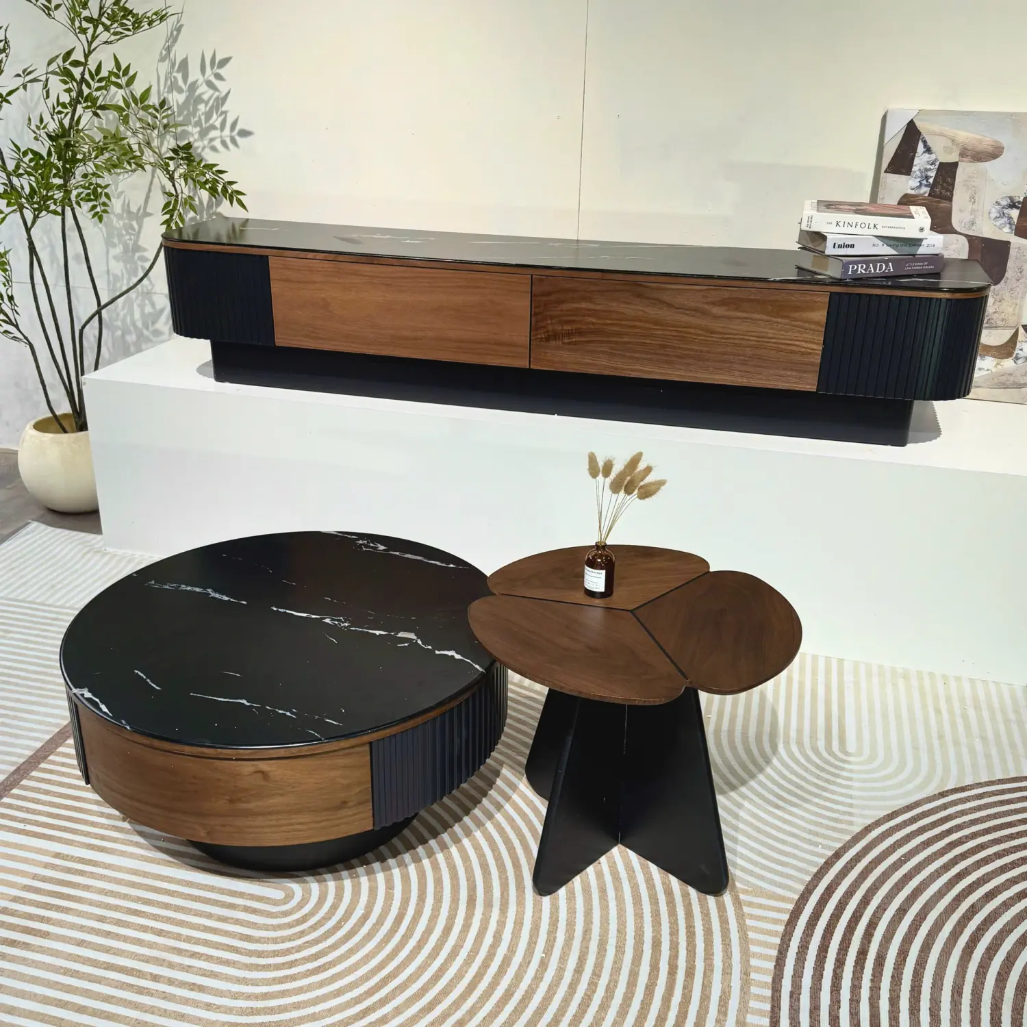 Bàn trà tròn mặt đá phong cách hiện đại cao cấp - SP18296 9 ban tra tron mat da phong cach hien dai cao cap sp18296 1