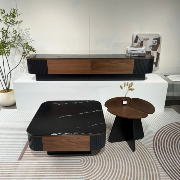 ban tra vuong go mat da kem ban tra nho hien dai sp18288 2