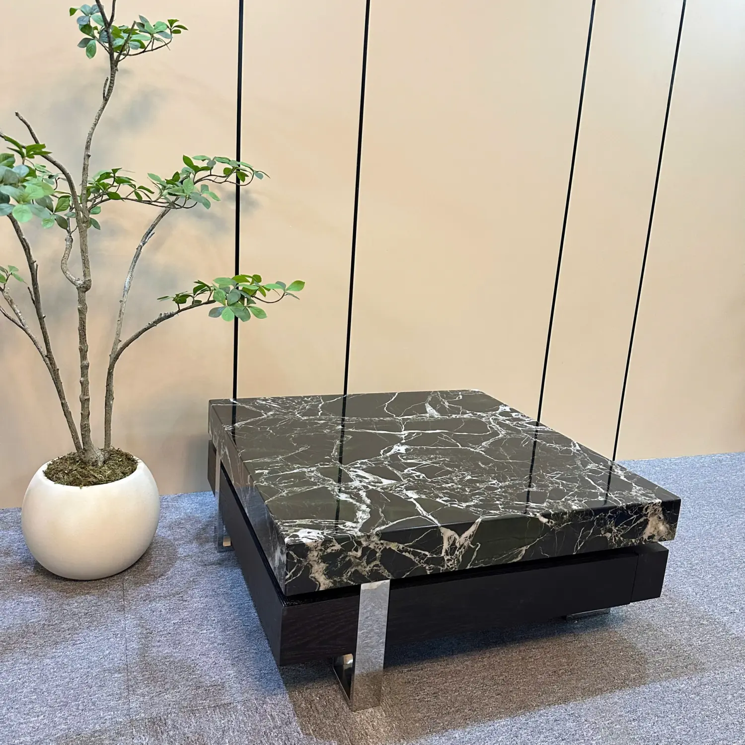 Bàn Trà Vuông Mặt Đá Cao Cấp Hiện Đại - SP16005 15 ban tra vuong mat da cao cap hien dai sp16005 2