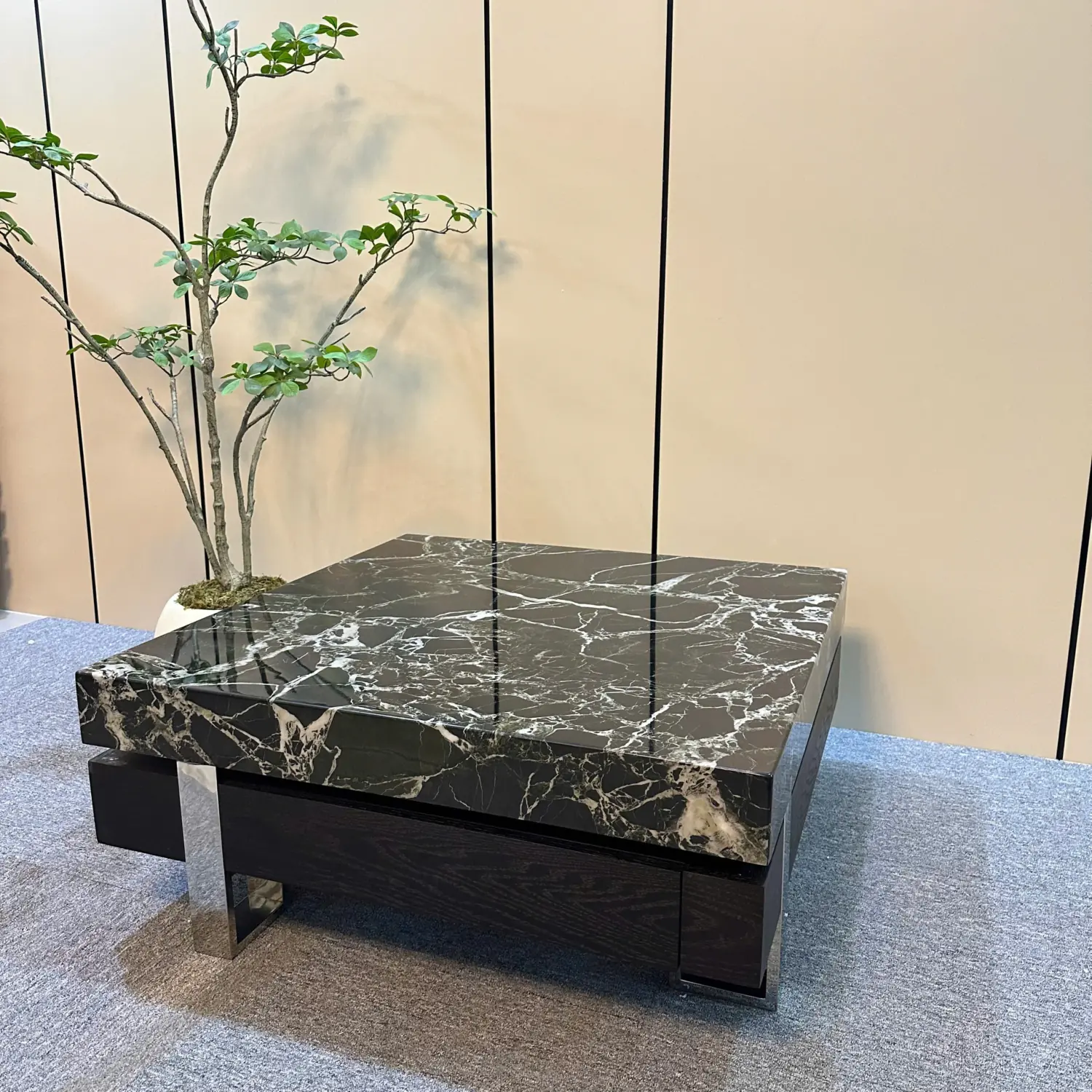 Bàn Trà Vuông Mặt Đá Cao Cấp Hiện Đại - SP16005 17 ban tra vuong mat da cao cap hien dai sp16005