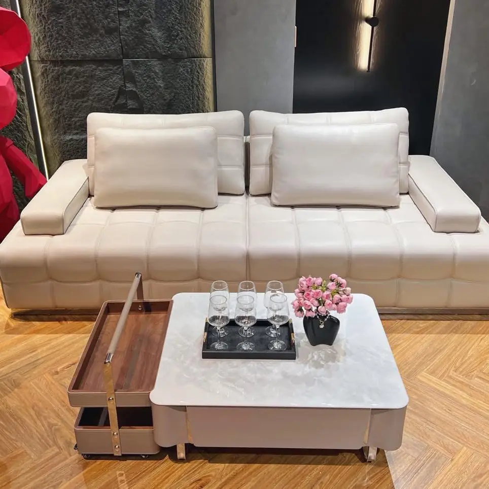 Bàn trà vuông mặt đá kèm kệ phụ tiện dụng hiện đại - Sp17393 10 ban tra vuong mat da kem ke phu tien dung hien dai sp17393 1