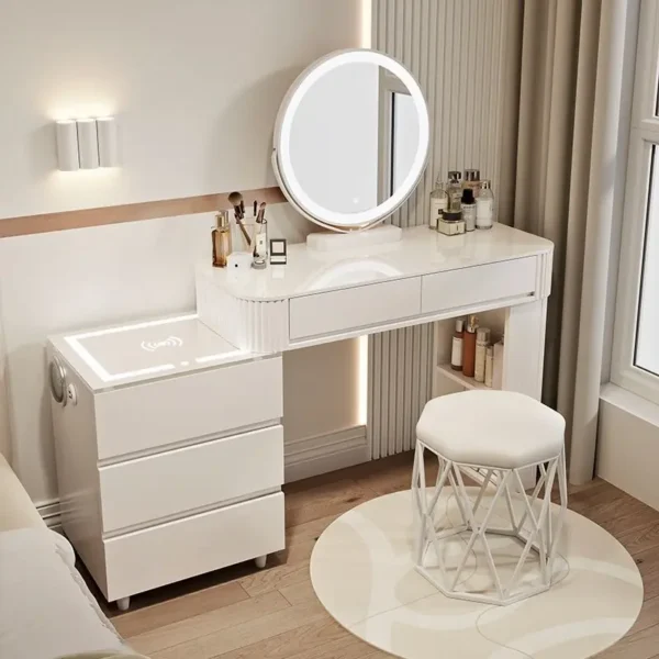 Bàn trang điểm kèm hộc tủ hiện đại - Sp16330