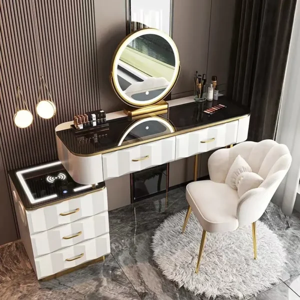 Bàn Trang Điểm Nhập Khẩu Có Đèn Led Hiện Đại - SP16042