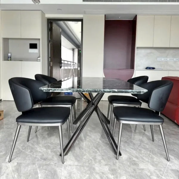 Bộ bàn ăn mặt đá 4 ghế thiết kế hiện đại - SP16260