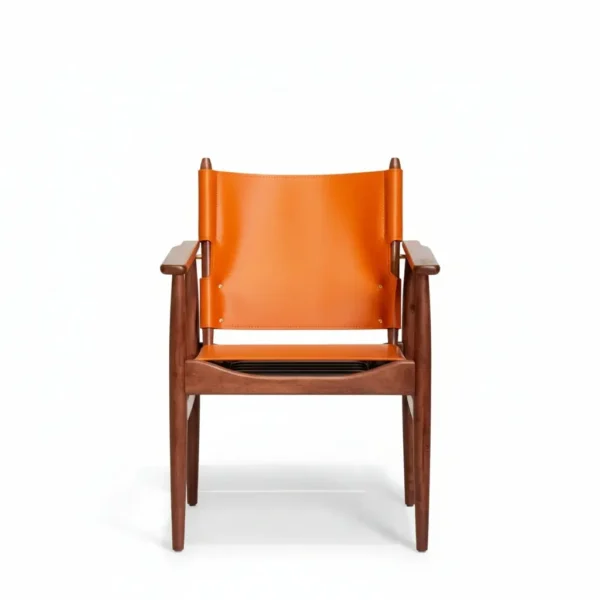 Ghế ăn gỗ sồi bọc da yên ngựa hàng xuất khẩu cao cấp - SP17333